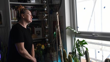 Caroline Haydon-Knowell who lives in St Francis Tower block in Ipswich PHOTO: CHARLOTTE BOND