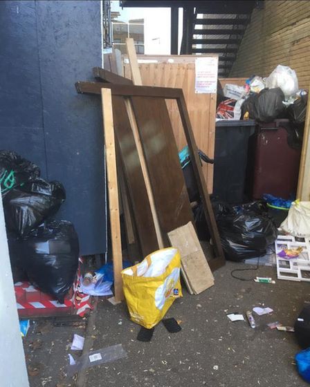 Waste at St Francis Tower