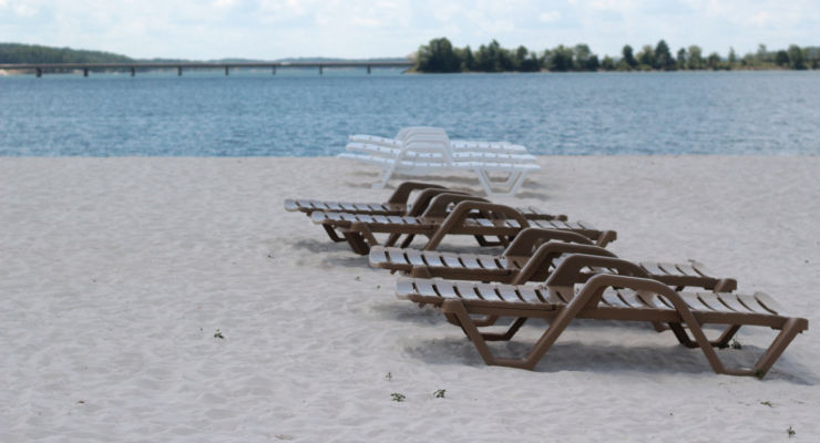Beach on the shores of Asbury